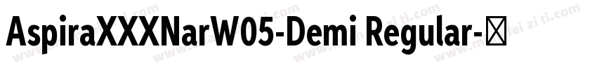 AspiraXXXNarW05-Demi Regular字体转换